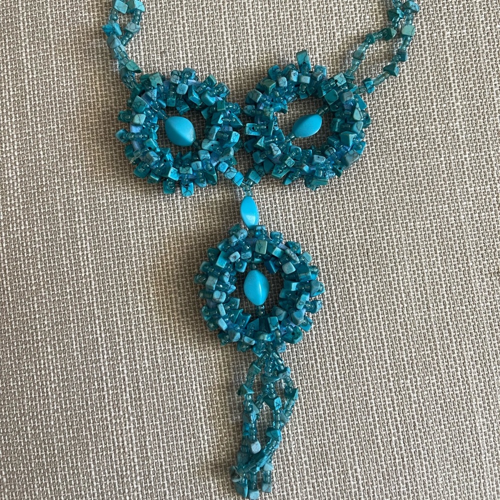 Blue  turquoise necklace